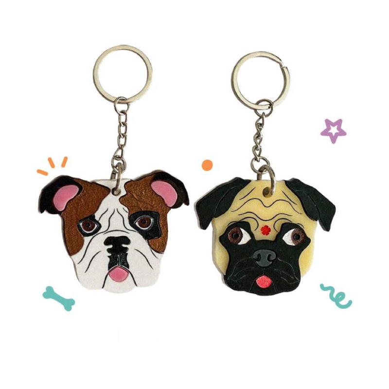 Llavero cara mascota